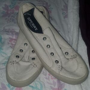 Sperry White Slip-On Sneakers